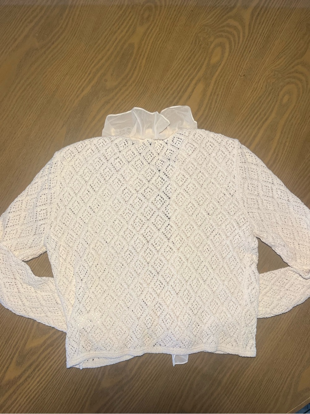 Zara Crochet Ruffle Cardi - Picture 3 of 3